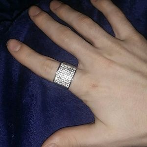Square Micro Pave Ring